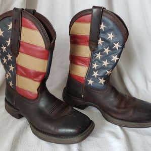 Durango size 9D flag boots